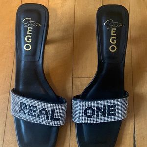 Embellished Kitten Heels